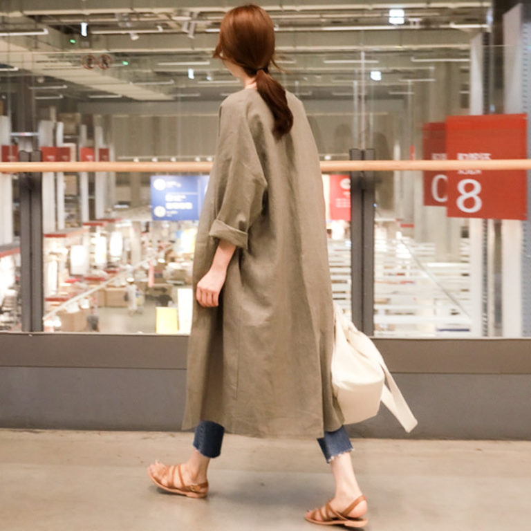 Modest Linen Kimono Cardigan – after MODA