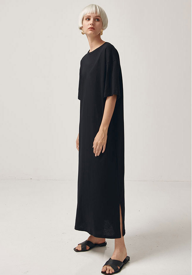 cotton t shirt maxi dress