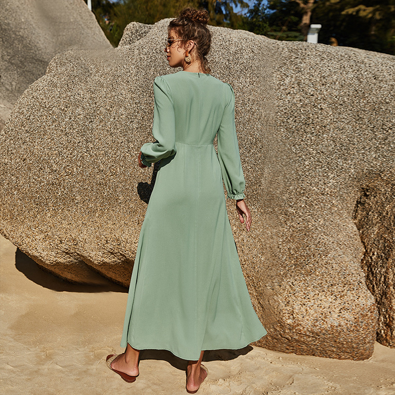 Long Sleeve Fit & Flare Dress – after MODA